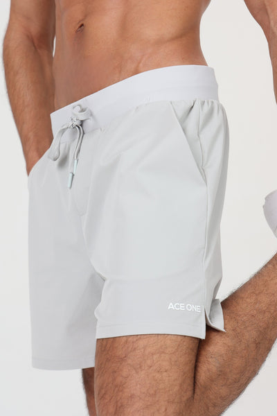 Short padel ACE ONE gris vue de face