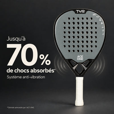 ACE ONE TŸR - Raquette de Padel Anti-Vibration, Confort & Contrôle