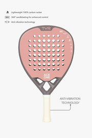 Raquette padel ACE ONE TŸR Pink vue de face