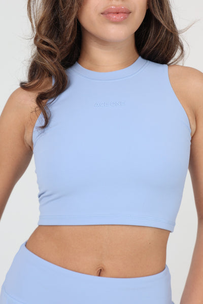 Skort padel ACE ONE bleu détail ceinture