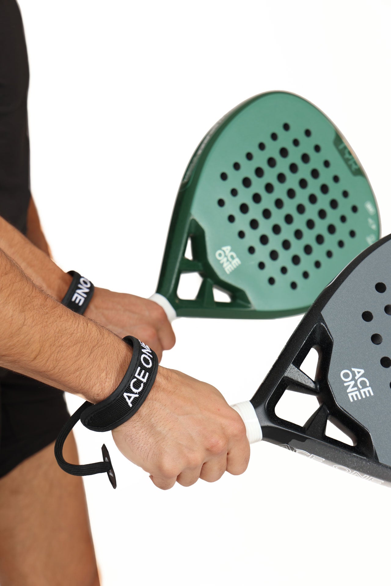 Raquette padel ACE ONE TŸR Green détail anti-vibrations