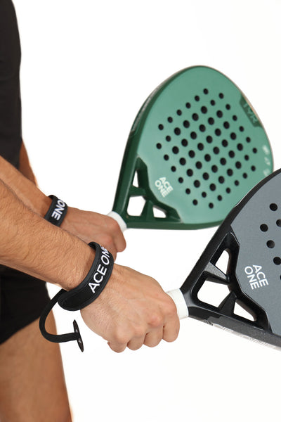 Raquette padel ACE ONE TŸR Green détail anti-vibrations
