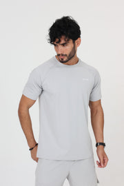 Short padel ACE ONE gris détail ceinture et tissu