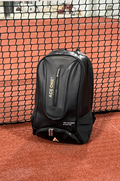 Sac à dos padel ACE ONE PRO-LINE noir vu de face
