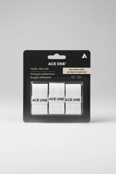 Overgrip padel ACE ONE Pro-Line perforé pack de 3 noir